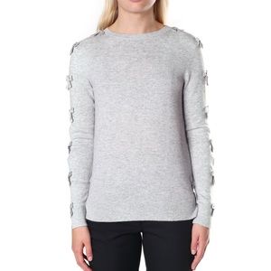 Ted Baker Sakarie Women's Bow Detail Knit Sweater Wool Cashmere Blend Size 0